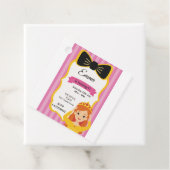 Pink Princess Birthday Invite | Zazzlemade Geschenkanhänger (Beispiel)