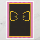 Pink Princess Birthday Invite | Zazzlemade Menükarte (Rückseite)