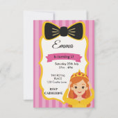 Pink Princess Birthday Invite | Zazzlemade RSVP Karte (Vorderseite)