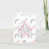 PINK PRINCESS CASTLE DANKEN DANK KARTE VON MUMSBUB (Rückseite)