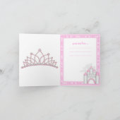 PINK PRINCESS CASTLE DANKEN DANK KARTE VON MUMSBUB (Innenseite)