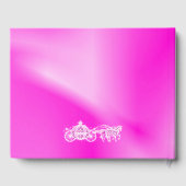 Pink Princess Coach & Horses Sweet 16 Gästebuch (Rückseite)