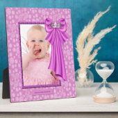 Pink Princess Crown Baby Foto Fotoplatte (Seite)
