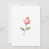 Pink Princess Crown Babydusche Einladung (Rückseite)