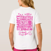 Pink Princess Crown - Kinda Girl T-Shirt (Rückseite)