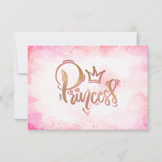 Pink Princess danke Ihnen Karten (Rückseite)