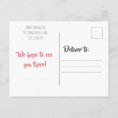 Pink Princess Elephant Heißluftballon Ballon Einladungspostkarte (Rückseite)