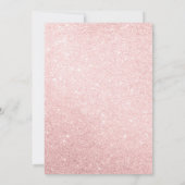 Pink Princess Fairytale Crown Party Einladung (Rückseite)