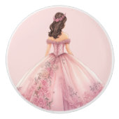 Pink Princess Girl's Girly Ceramic Knob Keramikknauf (Vorderseite)