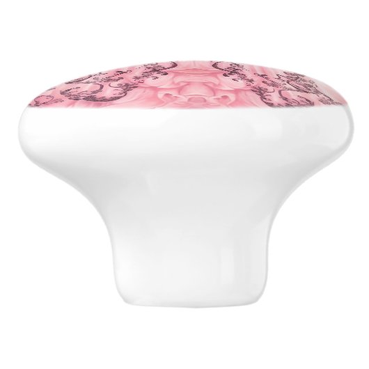 Pink Princess Girl's Girly Ceramic Knob Keramikknauf (Seitenansicht)