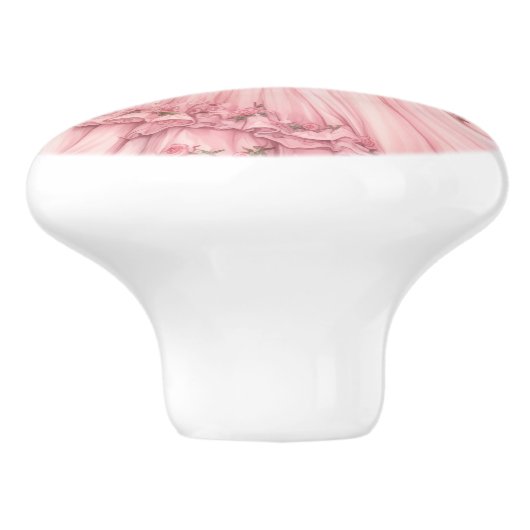 Pink Princess Girl's Girly Ceramic Knob Keramikknauf (Seitenansicht)