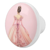 Pink Princess Girl's Girly Ceramic Knob Keramikknauf (Rechts)