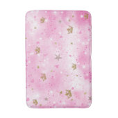 Pink Princess Hearts Stars Kronen Glitzer Sparkass Badematte (Vorderseite Vertikal)