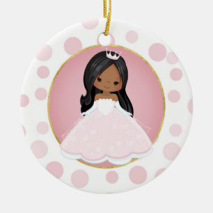 Pink Princess Keramik Ornament
