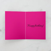 Pink Princess Kitty Birthday Card Karte (Innenseite)
