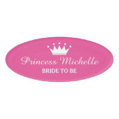 Pink Princess kronenmagnetische Namensschilder für Namenschild (Vorderseite)