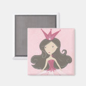 Pink Princess Magnet (Vorderseite/Rückseite)