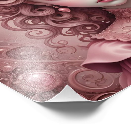 Pink Princess Mark Ryden Style Art Poster Drucken (Ecke)