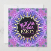 Pink Princess Mittelalterliches Best Western Girls Einladung (Vorderseite)