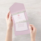 PINK PRINCESS PARTY EINLADUNG (Abreißen)