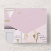 PINK PRINCESS PARTY EINLADUNG (Rückseite)