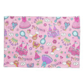 Pink Princess Pillowcase (Paarung) Kissenbezug (Rückseite-Links)