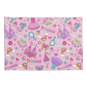 Pink Princess Pillowcase (Paarung) Kissenbezug (Rückseite-Rechts)