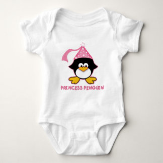 Pink Princess Pinguin Baby Strampler