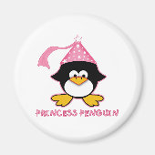 Pink Princess Pinguin Magnet (Vorne)