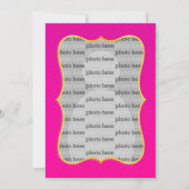 Pink Princess Pony Geburtstag Einladung (Rückseite)