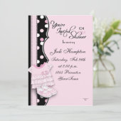 Pink Princess Shoes Einladung (Stehend Vorderseite)