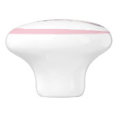 Pink Princess Tiara Girly Ceramic Knob Keramikknauf (Seitenansicht)