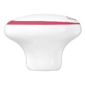 Pink Princess Tiara Girly Ceramic Knob Keramikknauf (Seitenansicht)