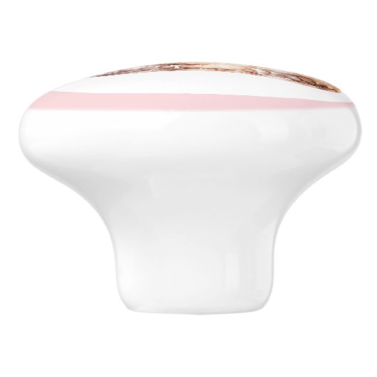 Pink Princess Tiara Girly Ceramic Knob Keramikknauf (Seitenansicht)
