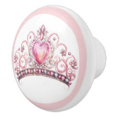 Pink Princess Tiara Girly Ceramic Knob Keramikknauf (Rechts)