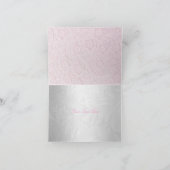 Pink Princess Tiara & Lace Danke Karte (Innenseite)