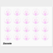 Pink Princess Tiara Quinceanera Sticker (Blatt)