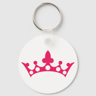 Pink Princess Tiara Schlüsselanhänger