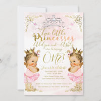 Pink Princess Tutu & Crown Twin Girls Geburtstag