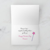 Pink Princess Valentine's Day Feiertagskarte (Innenseite)