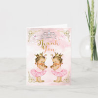 Pink Princess Vintag Baby Girl Twins Vielen Dank