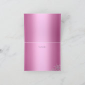 Pink Princess Winter Wonderland Danke Karte (Innenseite)