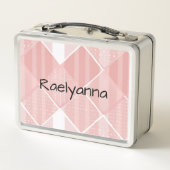 Pink Prism individuell angepasst Metall Brotdose (Rückseite)