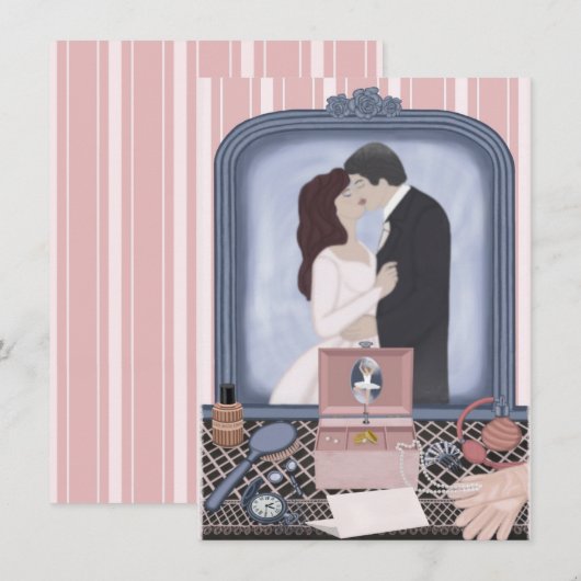 Pink Promise Einladung (Vorne/Hinten)