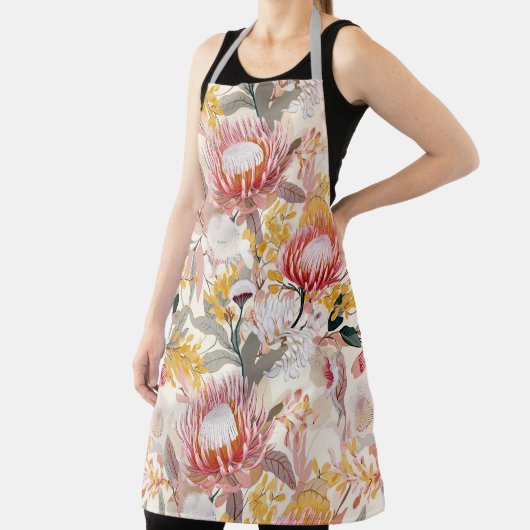 Pink Protea Floral Schürze (InSitu)