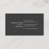 Pink Puff Logo für Freelance Makeup Artist Visitenkarte (Rückseite)