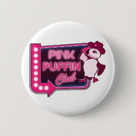 Pink Puffin Club Button