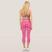 Pink Puffy Hearts Capri Leggings (Rückseite)