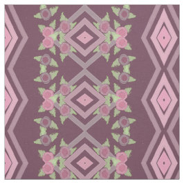 Pink Pum floral Accented Stoff