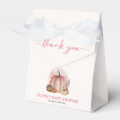 Pink Pumpkin auf ihrem Weg Fall Girl Babydusche Geschenkschachtel (Vorderseite)